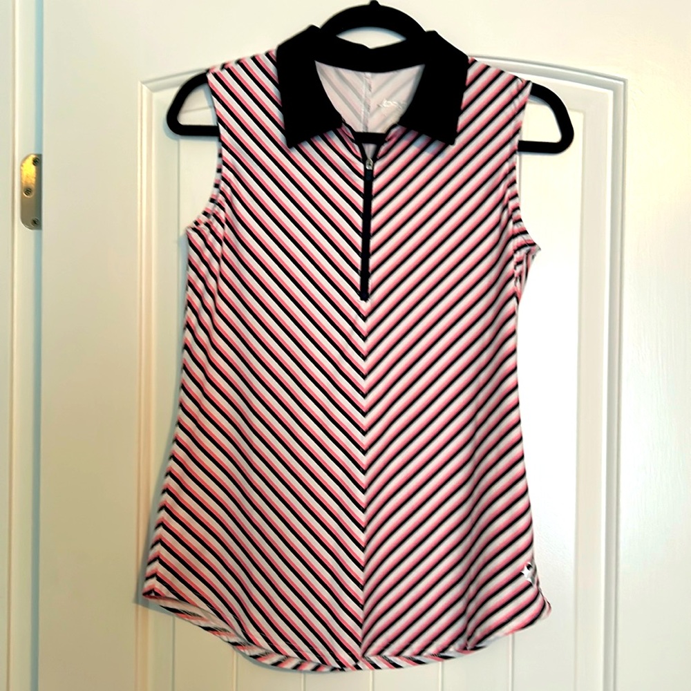 NWOT JOFIT ladies sleeveless golf shirt small but fits like a med